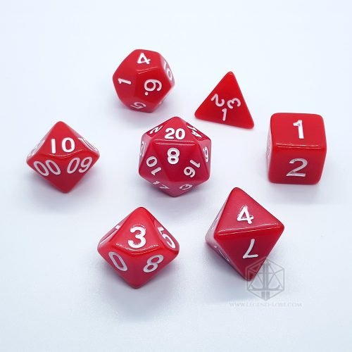 Pure Red - RPG Dice Set - Image 3