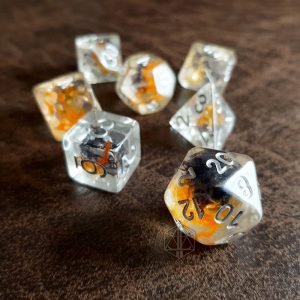 Roots of Twilight resin polyhedral rpg dice set inclusions 1 DPL096