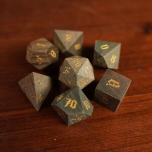 Runebark Cedar – Wood Dice Set
