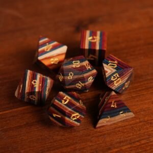Spellgrain – Wood Dice Set