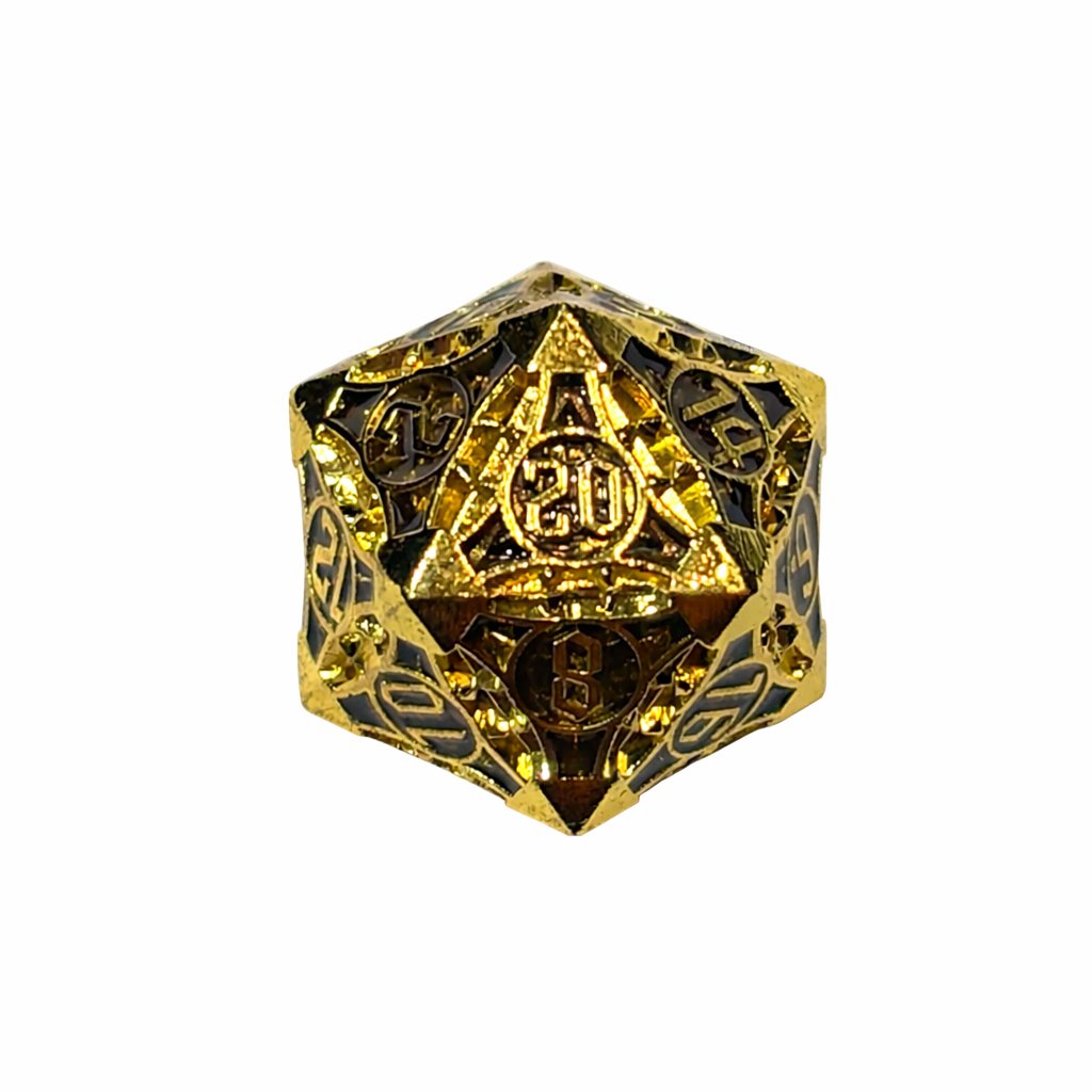 Gold Dwarven Vault – Set di Dadi in Metallo 3 Gold Dwarven Vault – Set di Dadi in Metallo - immagine 3