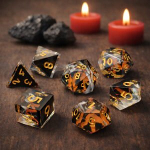 Lava Heart – Set di Dadi Sharp in Resina