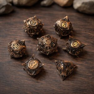 Copper Morningstar – Set di Dadi in Metallo
