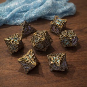Diamond Dwarven Vault – Set di Dadi in Metallo