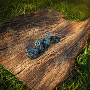 Azure Cogworks – Hollow Metal Dice Set