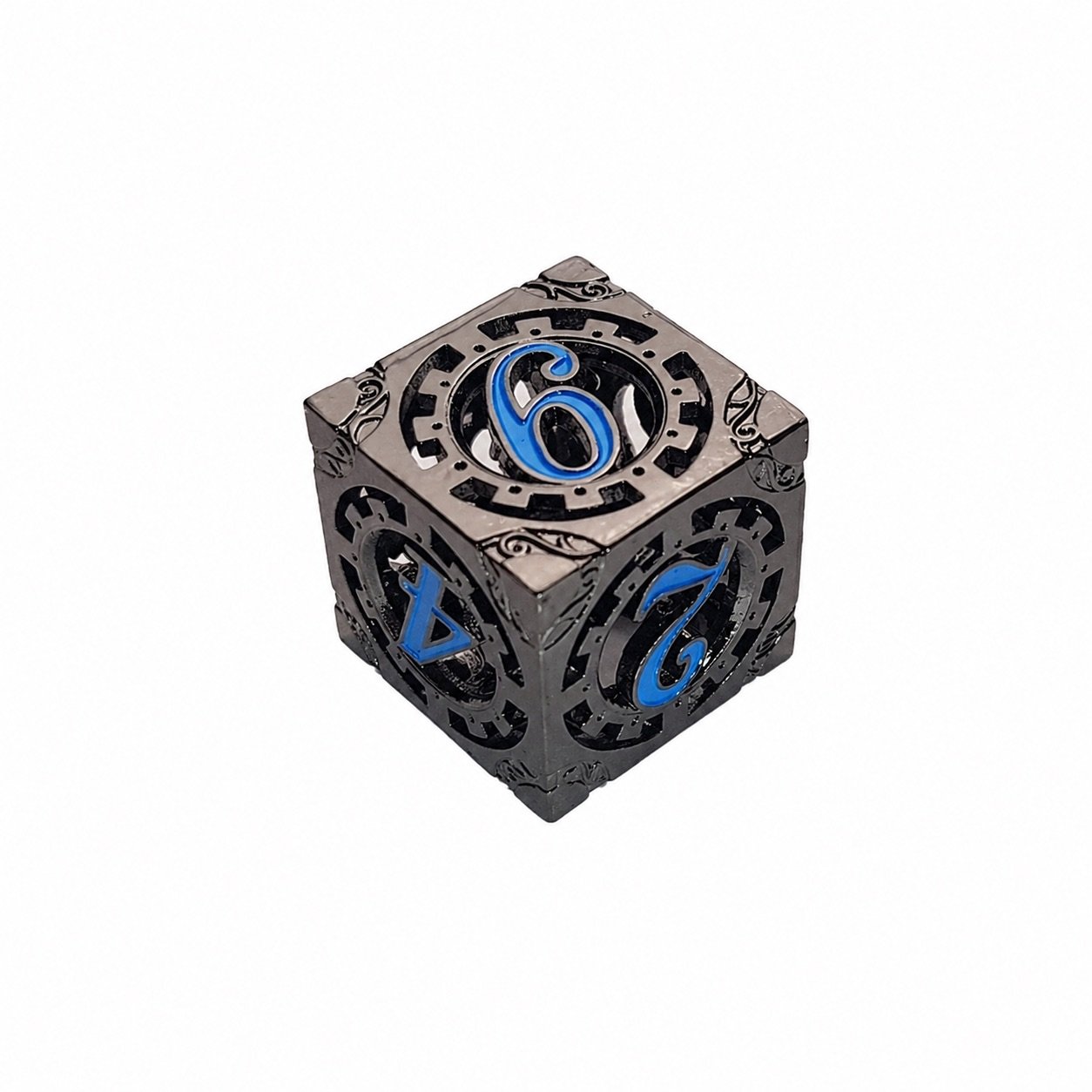 Azure Cogworks – Hollow Metal Dice Set 3 Azure Cogworks – Hollow Metal Dice Set - Image 3