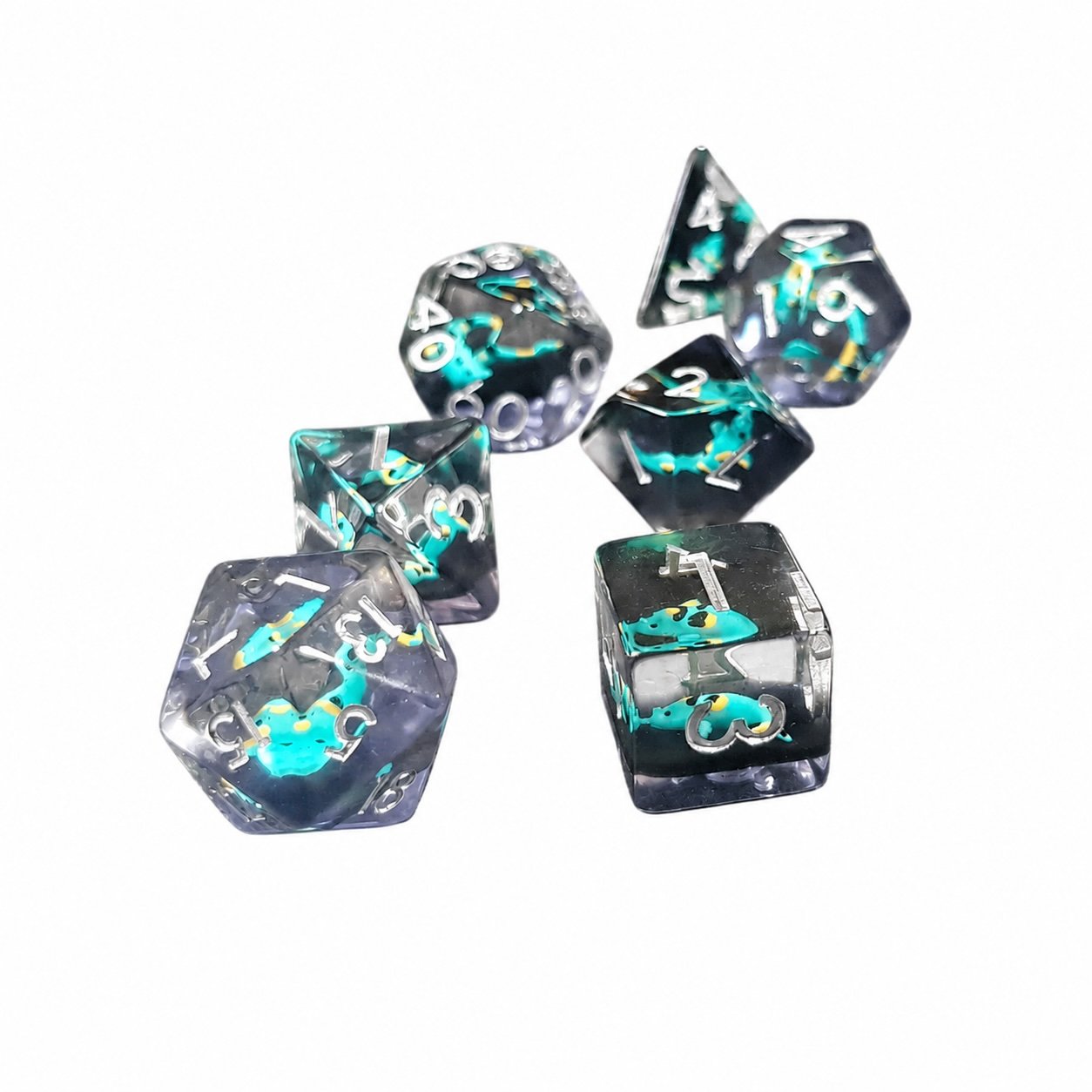 Azure Drift – Miniatures Resin Dice Set 2 Azure Drift – Miniatures Resin Dice Set - Image 2