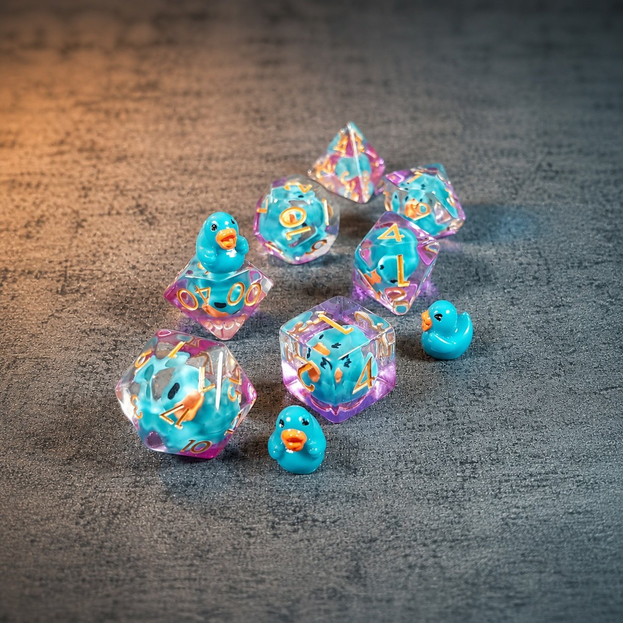Azure Duckfall – Miniatures Resin Dice Set 1 Azure Duckfall – Miniatures Resin Dice Set
