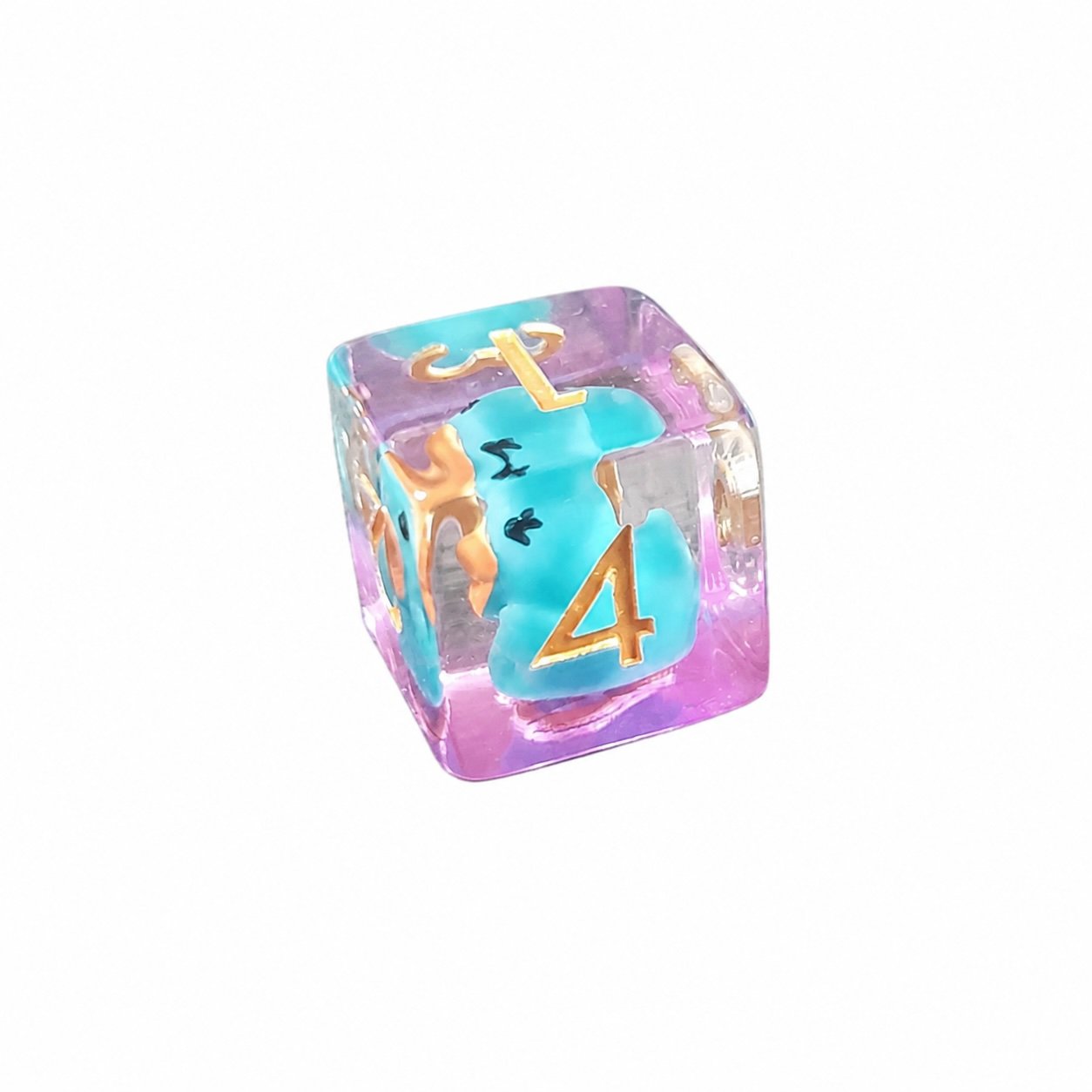 Azure Duckfall – Miniatures Resin Dice Set 4 Azure Duckfall – Miniatures Resin Dice Set - Image 4