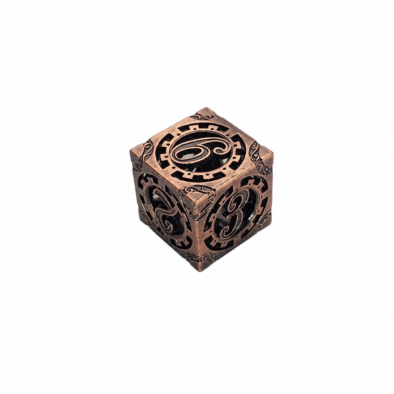 Copper Cogworks – Hollow Metal Dice Set 2 Copper Cogworks – Hollow Metal Dice Set - Image 2