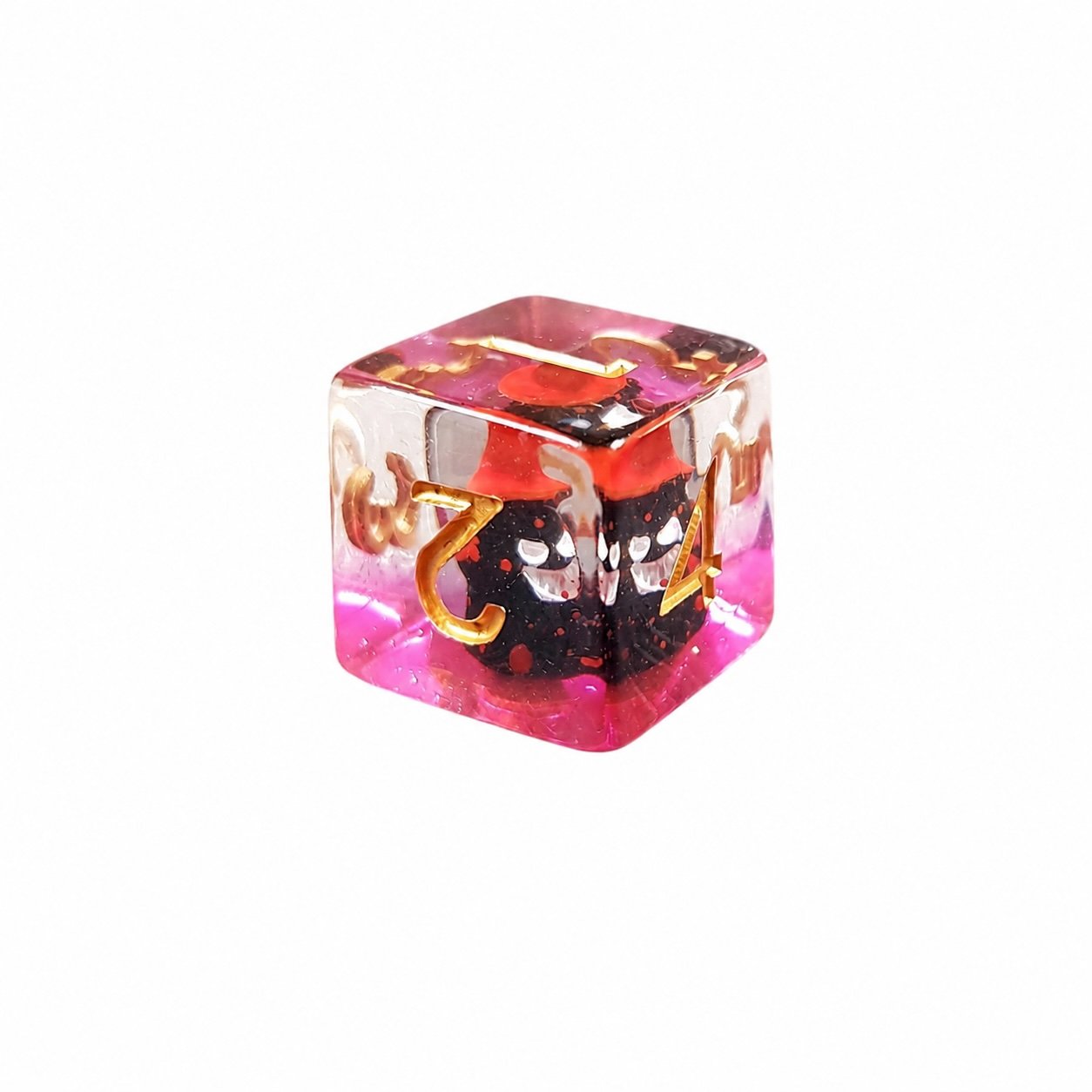 Crimson Ghost Core – Miniatures Resin Dice Set 4 Crimson Ghost Core – Miniatures Resin Dice Set - Image 4
