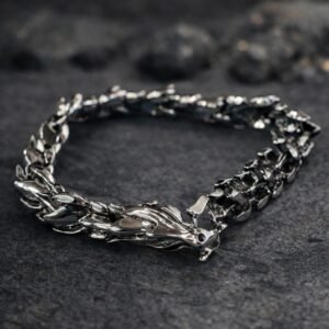 Dragon’s Endless Oath – Bracciale di Metallo