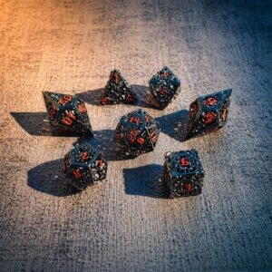 Infernal Coil – Hollow Metal Dice Set