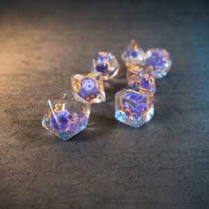 Lilac Shellback – Miniatures Resin Dice Set