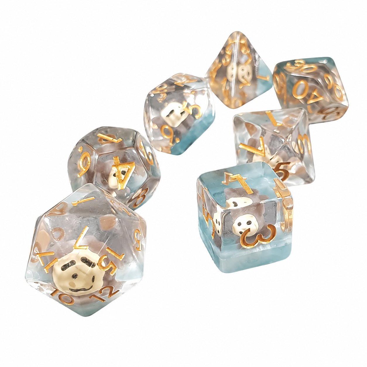 Monkey Business – Miniatures Resin Dice Set 2 Monkey Business – Miniatures Resin Dice Set - Image 2