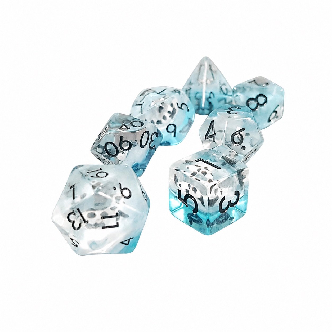 Pearly Spirit of the Lotus Pond – Miniatures Resin Dice Set 2 Pearly Spirit of the Lotus Pond – Miniatures Resin Dice Set - Image 2