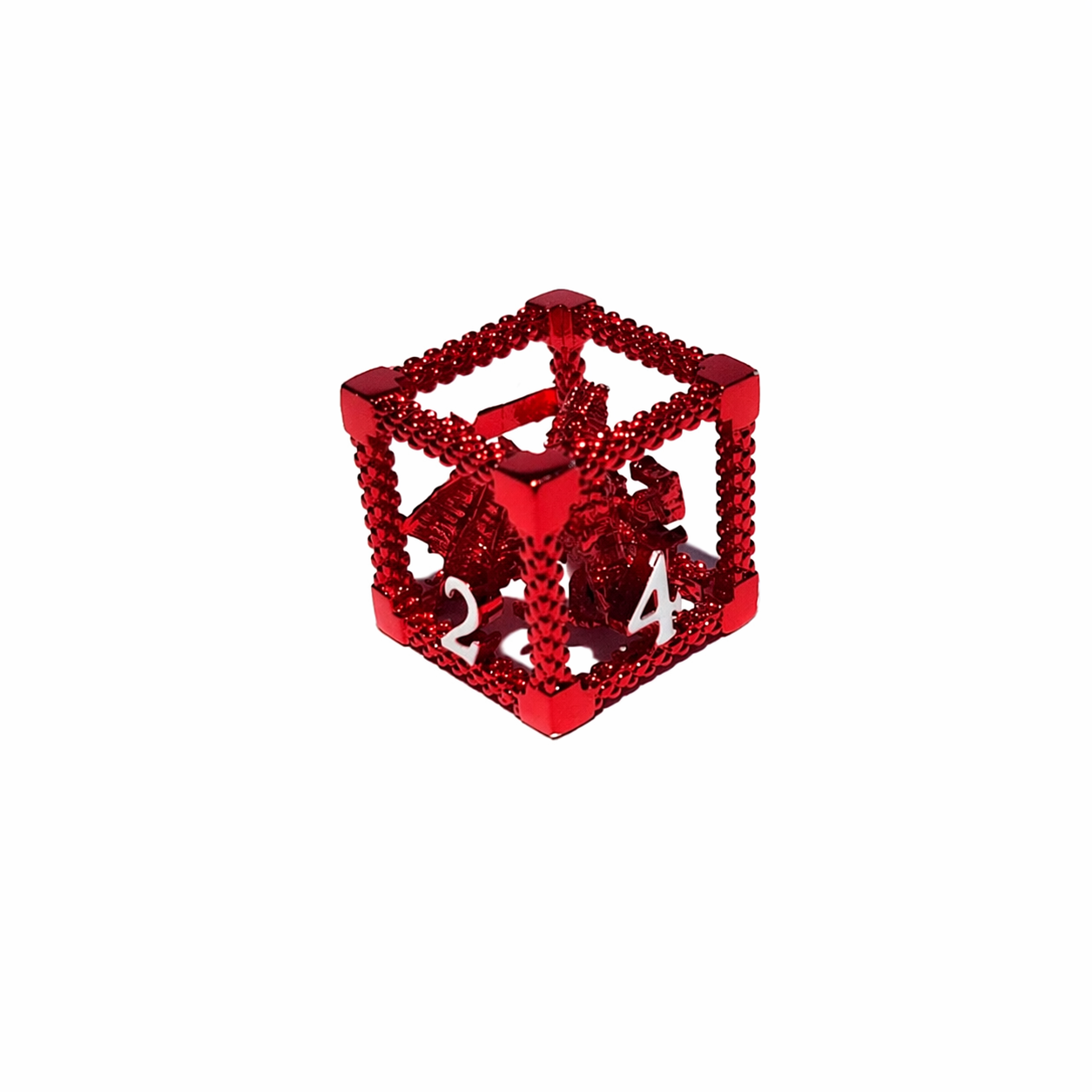 Ruby Drake – Hollow Metal Dice Set 3 Ruby Drake – Hollow Metal Dice Set - Image 3