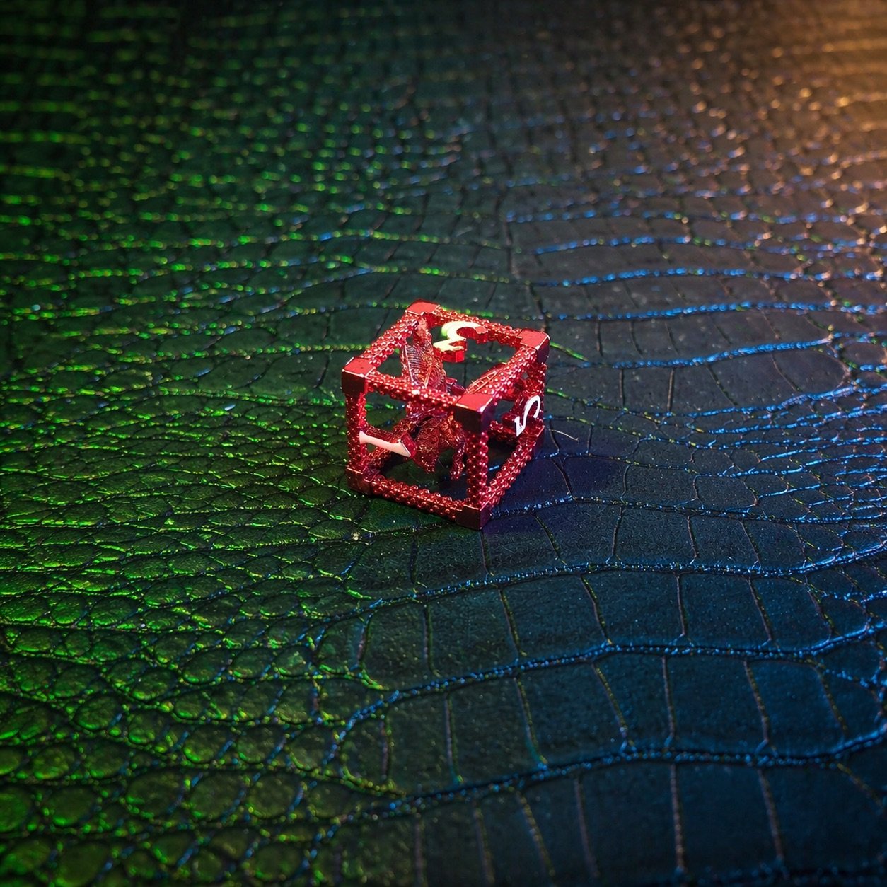 Ruby Drake – Hollow Metal Dice Set 4 Ruby Drake – Hollow Metal Dice Set - Image 4