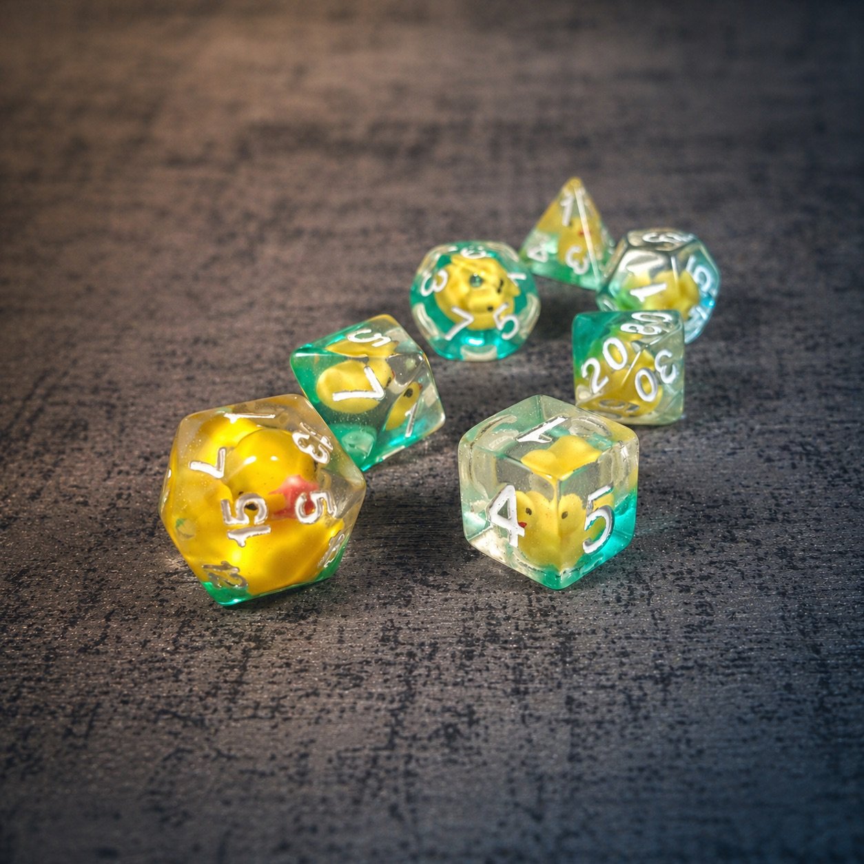 Sir Quacksalot – Miniatures Resin Dice Set 1 Sir Quacksalot – Miniatures Resin Dice Set