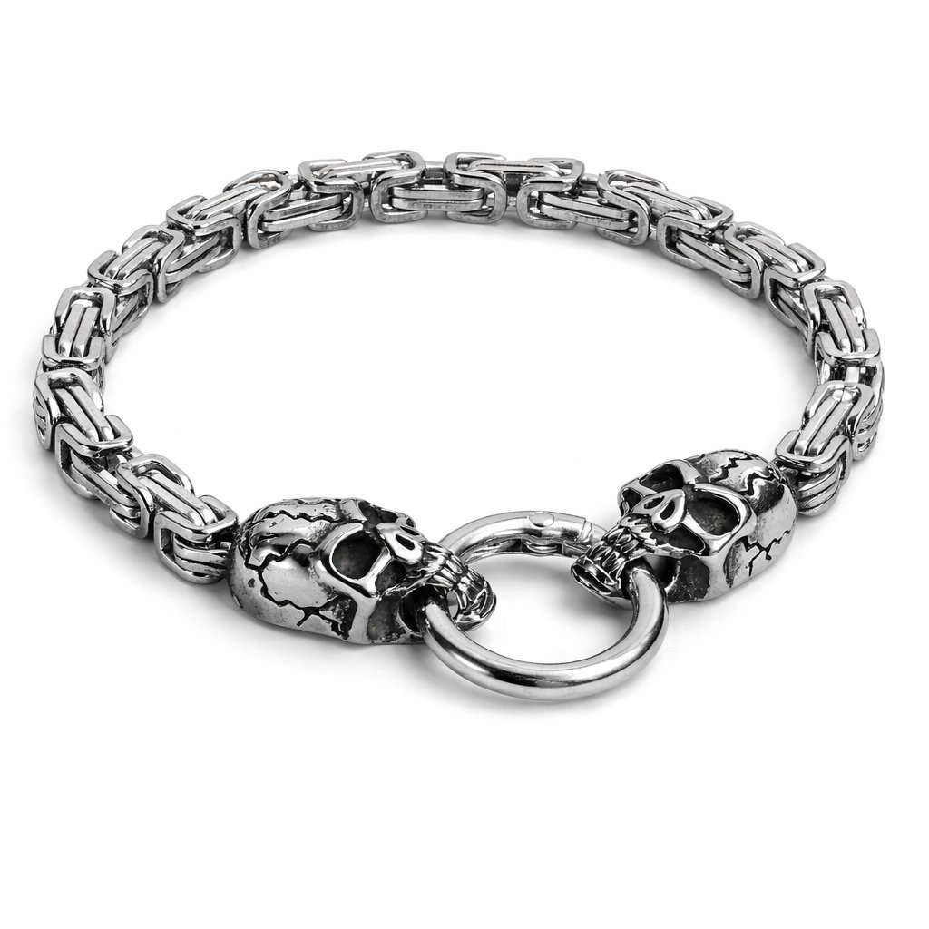The Twin Skulls’ Oath – Metal Bracelet 3 The Twin Skulls’ Oath – Metal Bracelet - Image 3