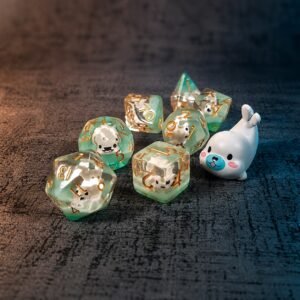 White Tide Guardian – Miniatures Resin Dice Set