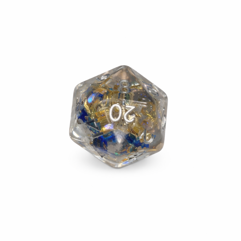 Frostbloom Petals – Miniatures Resin Dice Set 2 Frostbloom Petals – Miniatures Resin Dice Set - Image 2