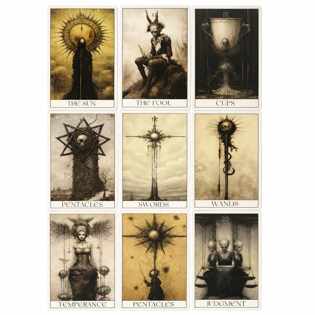 Horror Tarot – 78-card Tarot Deck 2 Horror Tarot – 78-card Tarot Deck - immagine 2