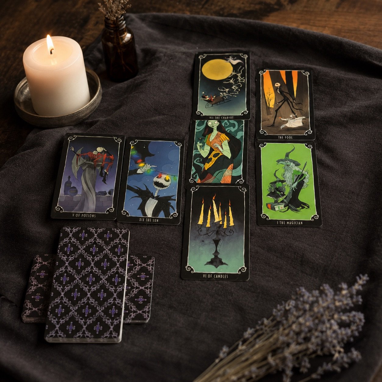Nightmare Before Christmas Tarot – Mazzo di Tarocchi da 78 carte 1 Nightmare Before Christmas Tarot – Mazzo di Tarocchi da 78 carte