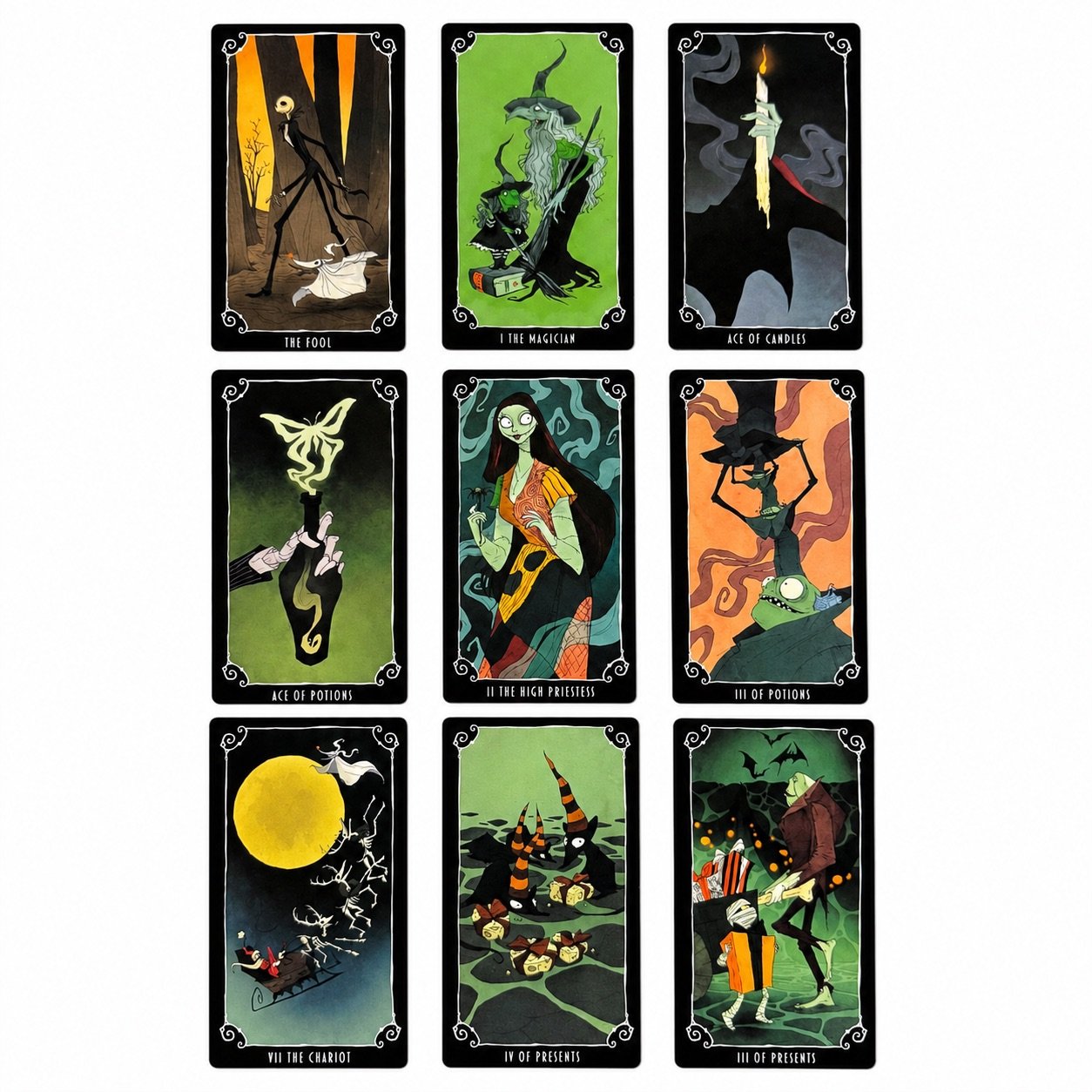 Nightmare Before Christmas Tarot – Mazzo di Tarocchi da 78 carte 2 Nightmare Before Christmas Tarot – Mazzo di Tarocchi da 78 carte - immagine 2