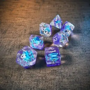 Crystal Jurassic – Miniatures Resin Dice Set